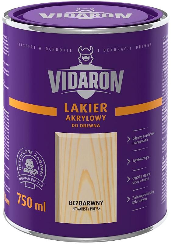 Vidaron Lakier Akrylowy Bezbarwny 0,75 L