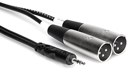 Hosa cyx402 m Y-Kabel 3,5 MM TRS-XLR3 M 2 m CYX402M