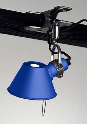 Artemide TOLOMEO MICRO PINZA lampa na klipsie anodyzowany niebieski A010850