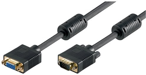 Wentronic monitor przedłużenie (15-pinowe złącze na 15 pinów gniazda HD, HD SVGA, XGA) 3 m Czarny 4040849504860