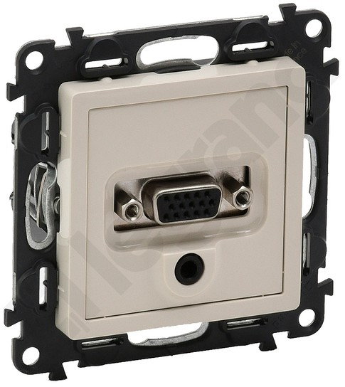 Legrand Valena Life Gniazdo HD15 + Jack 3,5 mm Kremowy - 753270
