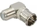 InLine Adapter AV SAT F-Quick - SAT F M/Ż kątowy 69923W
