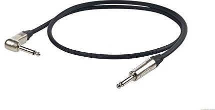 Proel ESO135LU3 esot Eric instrument przewód (6,3 mm na kątowym 6,3 MM wtyczka jack mono, Neutrik Jack Mono, 3 m, NP2 X-hpc130 NP2RX) Czarny Proel ESO135LU3