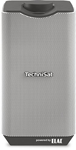 TechniSat audio Master głośnik MR1 Multiroom (wysokiej jakości Elac głośnik, Multi-Room audio streaming UPnP, Internet Radio, 30 W Wireless Speaker, Spotify Connect, Audio-Streaming) Czarny/srebrny 0000/9170