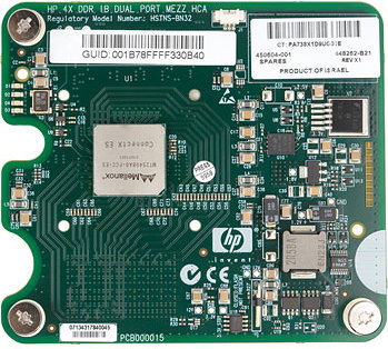 HP 10 GbE Dual Port Mezzanine Network Interface Card 516936-B21