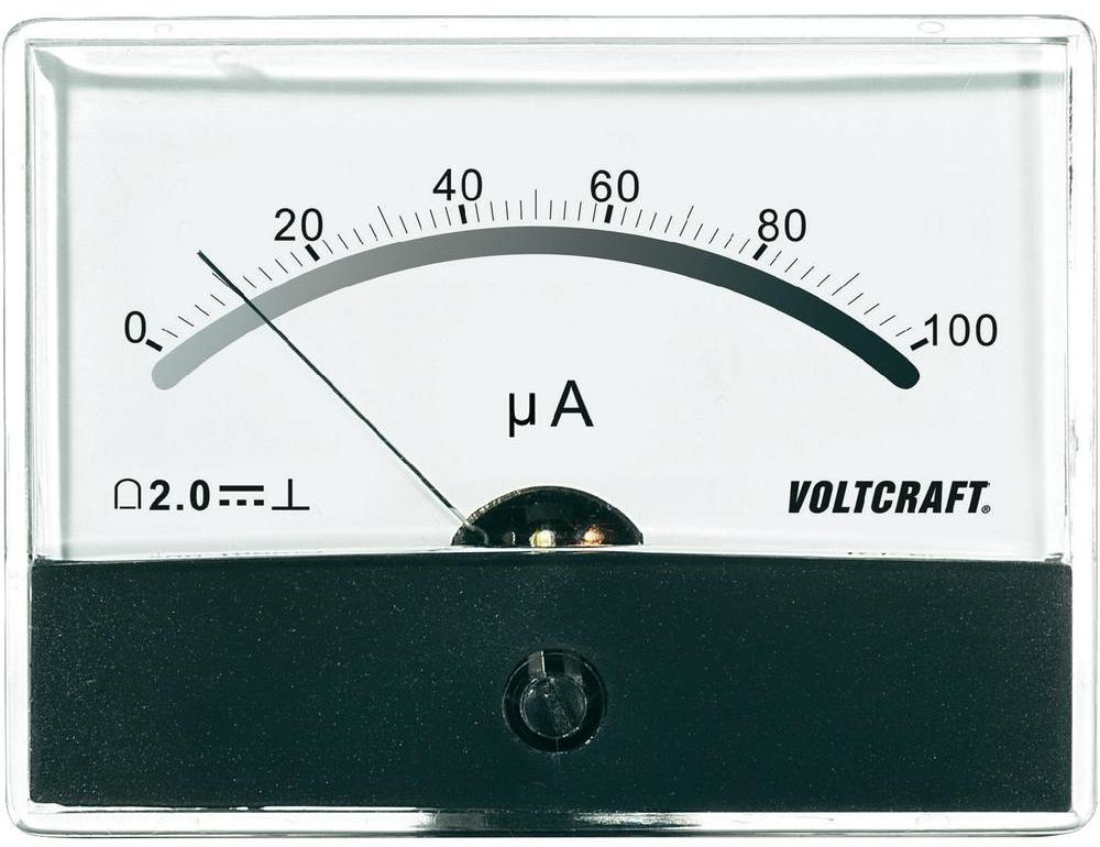 VOLTCRAFT Analogowy wskaźnik panelowy AM-86X65/100uA (AM-86X65/100ľA)