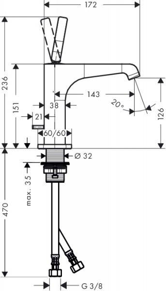 Hansgrohe Axor Citterio E 36100950