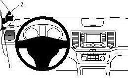 Zdjęcia - Uchwyt / podstawka Brodit ProClip do Volkswagen Sharan 11-19 