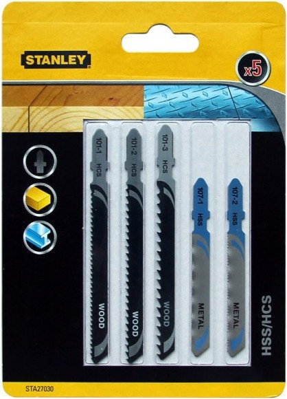 Stanley Kpl. brzeszczotów Do Wyrzynarki 5szt. STA27030