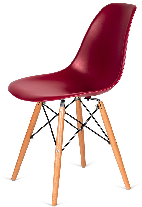 King Home Krzesło 46x54x81cm DSW Wood bordowe K-130.CLARET.36.DSW