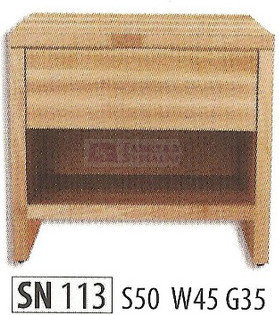 Drewmax Stolik nocny bukowy typ SN 113