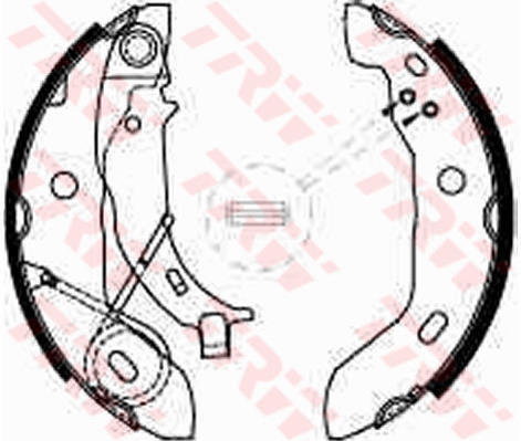 TRW Zesatw szczęk hamulcowych GS8627