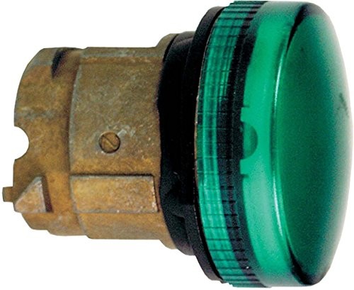 Schneider Electric zb4bv033 zielonymi głowa wskaźnik pracy zestaw obiektyw zmiennoogniskowy o gładkich, okrągły, o średnicy 22 MM