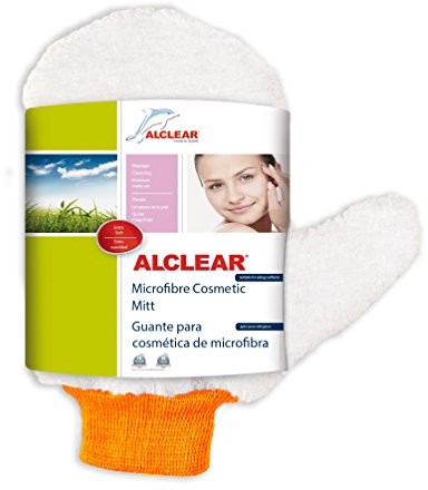 ALCLEAR Clear 200805 rękawice z mikrofibry na kosmetyki, biały