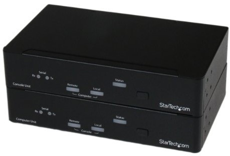 STARTECH.COM Startech.COM sv565fxdusa USB DVI KVM na przedłużenie o Seriell/Audio za pomocą kabla o wyglądzie Fiber SV565FXDUSA