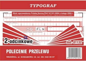 Typograf Druk Polecenie Przelewu 2-odc 1132 TP056