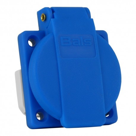 Gniazdo tablicowe jednofazowe Quick-Connect 16A/3P 200/250V IP54 z bolcem belgijski/francuski system Typ E 71118 Bals 8242 OEM-71118