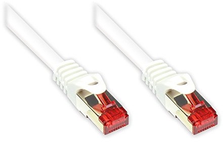 Good Connections 8060  002 kabel krosowy CAT 6 Ethernet LAN z zabezpieczeniem zatrzasku,, biały 2 m 8060-020W