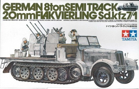 Tamiya 35050 Sd.Kfz 7/1 8 ton Semi Track 20mm Flakvierling