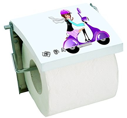 MSV 140824 Jane, MDF/WC ze stali nierdzewnej, biały, 4-stronny firmy, 13 x 15 x 1,5 cm (1792/140824)