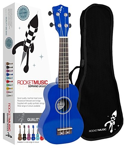 Rocket us10r-BK-sopranowy Ukulele, granatowy US10R-DB