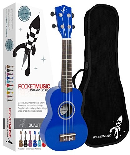 Rocket us10r-BK-sopranowy Ukulele, granatowy US10R-DB