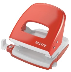 Esselte Dziurkacz LEITZ WOW metalowy 30k jasnoczerwony ES095-03
