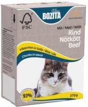Bozita z Wołowiną kawałki w sosie Kartonik 370g NBOZ3944