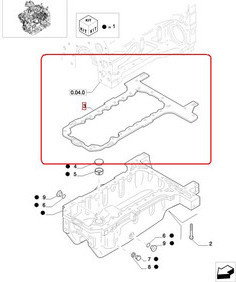 CNH USZCZELKA MISY OLEJOWEJ 2830645