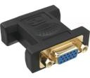 InLine Adapter AV VGA F/F Czarny 37724P