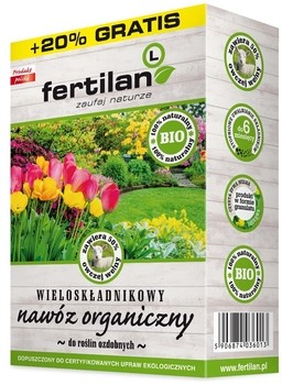 FERTILAN FERTILAN L WIELOSKŁADNIKOWY NAWÓZ ORGANICZNY DO ROŚLIN OZDOBNYCH Z WEŁNĄ OWCZĄ zakupy dla domu i biura FERT.ROŚ.OZD