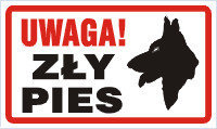 Pn. AU003 Uwaga! Zły pies