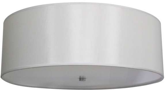 Light Prestige Abażurowa LAMPA sufitowa GIRONA LP-2190/5C-70 WH okrągła OPRAWA plafon biały
