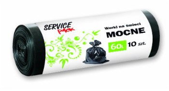 SERVICE PACK WORKI NA ŚMIECI MOCNE 60L 10szt. (SP1-WNS-5115)