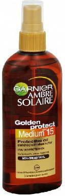Garnier Ambre Solaire Golden Protect SPF15 olejek do opalania 150ml