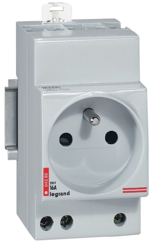 Legrand Gniazdo modułowe 2P+Z 10/16A 250V na szynę G380 004280 004280