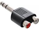 InLine Adapter AV Audio Adapter 6.3mm Stereo męski - 2x Cinch żeński - 99 (99323)