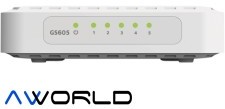Netgear 5PT GIGABIT SWITCH GS605-400PES
