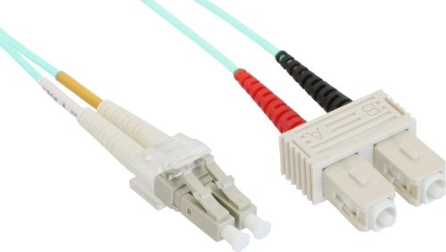 InLine 88643P kabel LWL Duplex (LC wtyczka do wtyczki SC, OM4, 3 m) 88643P