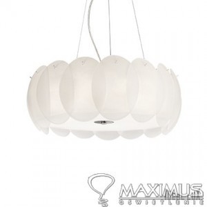 Ideal Lux OVALINO SP8 BIANCO oprawa wisząca 8 x 60W E27 90481 090481