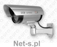 Eura-Tech Atrapa kamery EURA AK-01B3 zewnętrzna srebrna obudowa