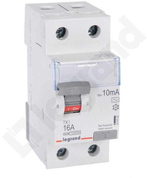Legrand Wyłącznik różnicowoprądowy P 302 16 A 10 mA AC - 411502