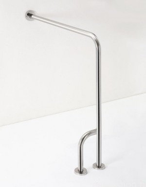 Bemeta Wspornik przyścienny, lewy stal nierdzewna szczotkowana HELP 301122132 30