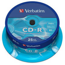 Verbatim Dysk Extra Protection CD-R 700MB/80min 52x 25 szt 43432)