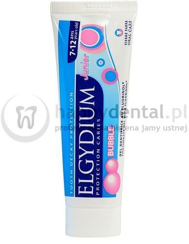 Pierre Fabre ELGYDIUM Junior Bubble 50ml - pasta do zębów stałych dla dzieci w w