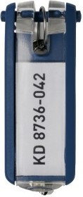 DURABLE Zawieszka do kluczy granatowa 6 sztuk DU046-11