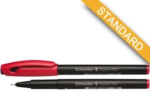 Schneider Cienkopis Topliner 967, 0,4 mm, czerwony PB834-3