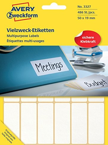 Avery Zweckform 3327-etykiety wielofunkcyjny, biały 3327