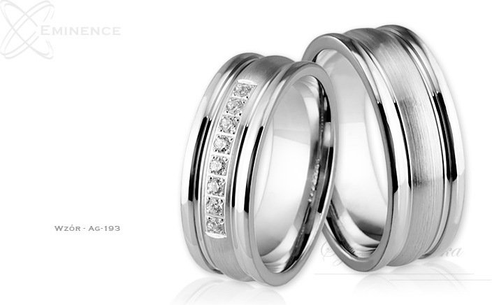 Eminence Obrączki srebrne - wzór Ag-193