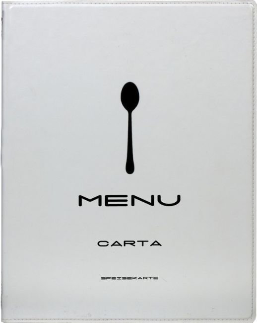Securit Karta Menu Design Biała Dama | A4 MC-TRA4-WT